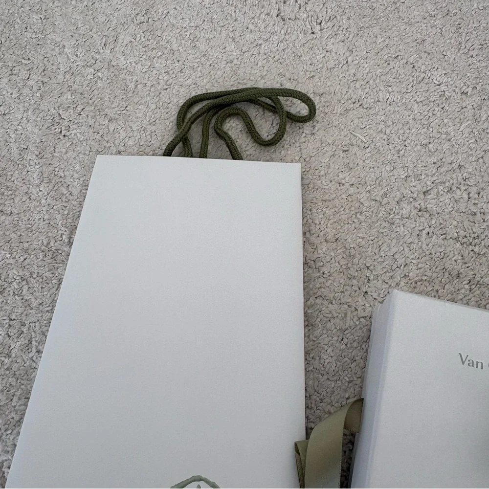 Van Cleef & Arpels Gift Box with Ribbon and Gift Bag